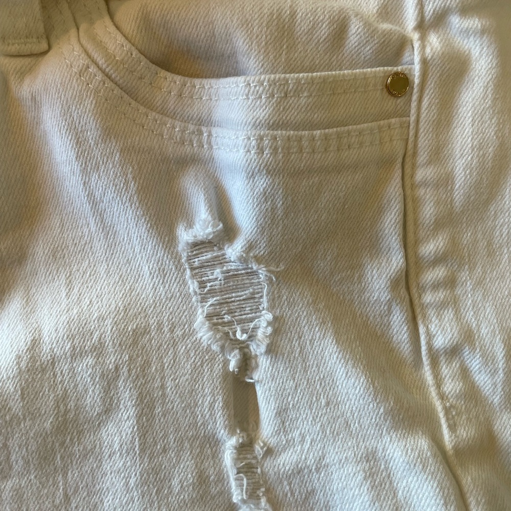 White House/ Black Market white denim shorts - Picture 4 of 5
